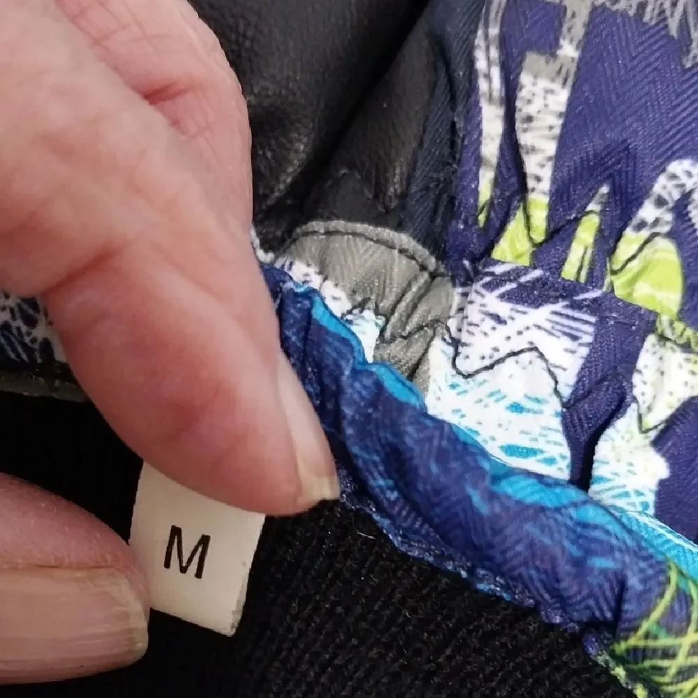 Kids Mittens - Blue and Green